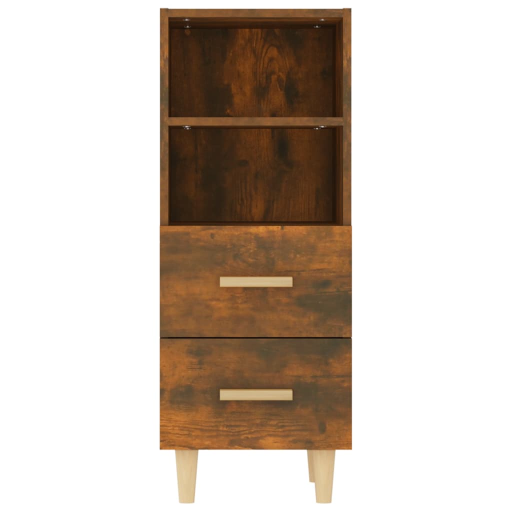 Credenza Rovere Fumo 34,5x34x90 cm in Legno Multistrato - homemem39