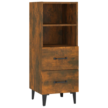 Credenza Rovere Fumo 34,5x34x90 cm in Legno Multistrato - homemem39