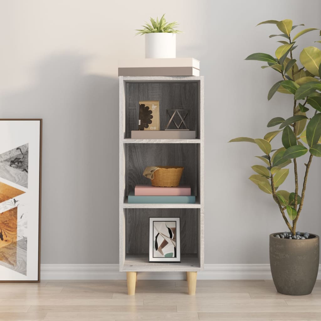 Credenza Grigio Sonoma 34,5x32,5x90 cm in Legno Multistrato - homemem39