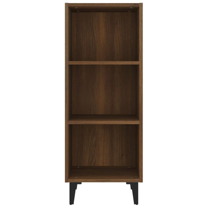 Brown Oak Sideboard 34.5x32.5x90 cm in Multilayer Wood