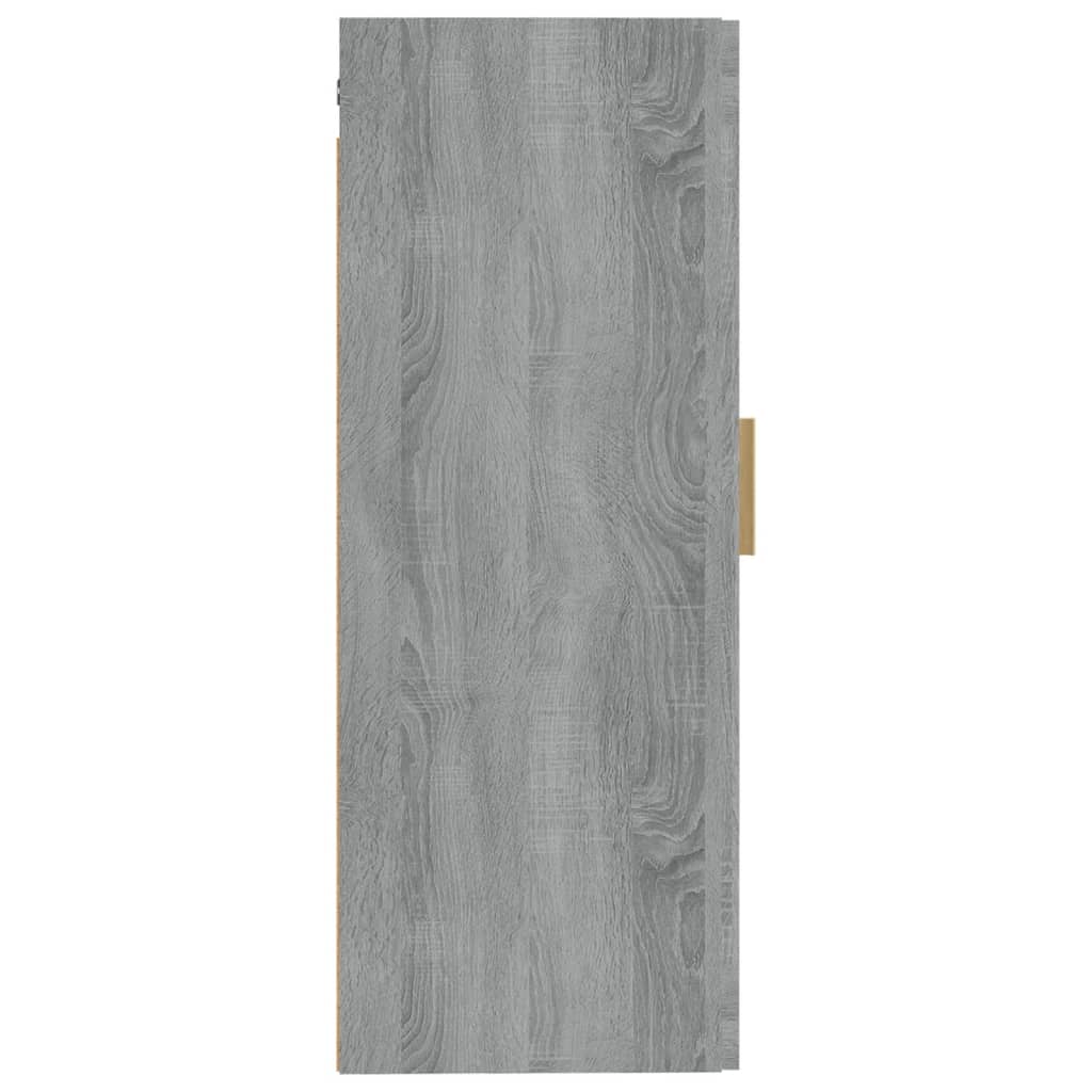 Armadietto a Muro Grigio Sonoma 35x34x90cm in Legno Multistrato - homemem39