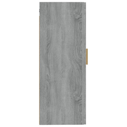 Armadietto a Muro Grigio Sonoma 35x34x90cm in Legno Multistrato - homemem39