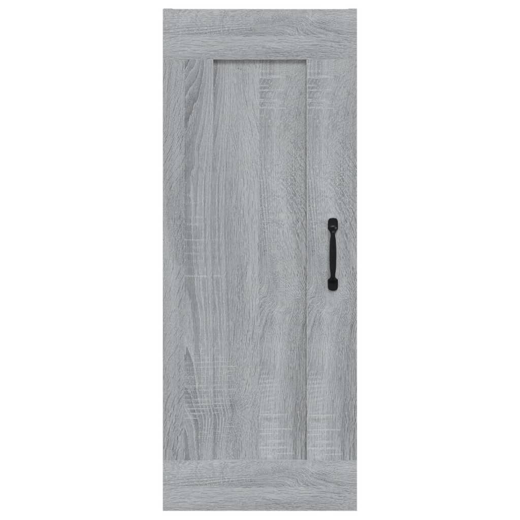 Mobile Pensile Grigio Sonoma 35x34x90 cm in Legno Multistrato - homemem39