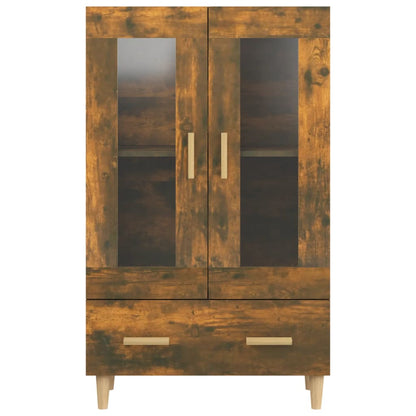 Credenza Rovere Fumo 70x31x115 cm in Legno Multistrato - homemem39