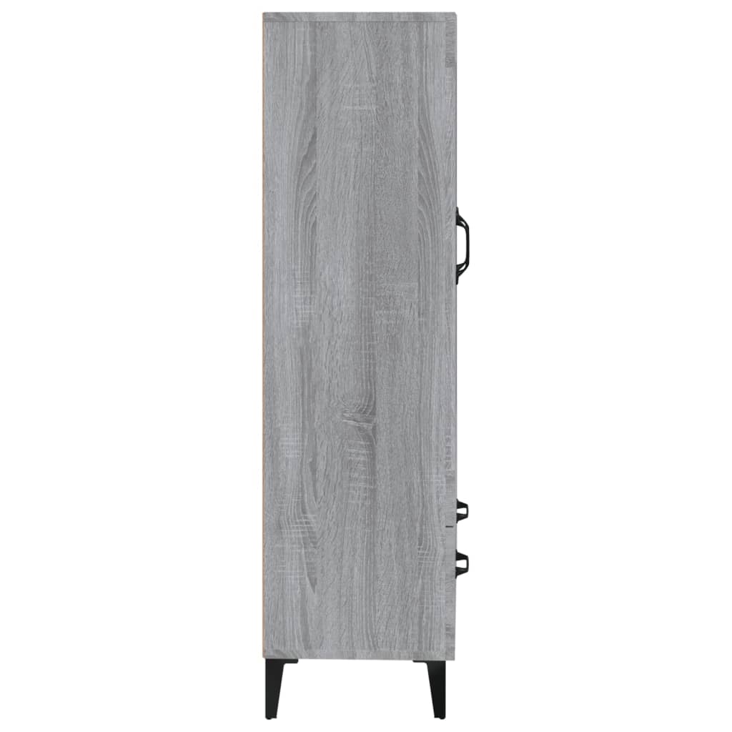 Credenza Grigio Sonoma 70x31x115 cm in Legno Multistrato - homemem39