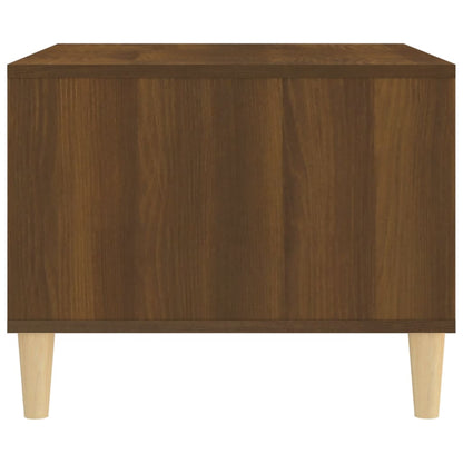 Tavolino da Salotto Rovere Marrone 60x50x40cm Legno Multistrato | homemem39