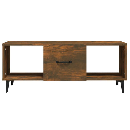 Tavolino da Salotto Rovere Fumo 102x50x40 cm Legno Multistrato | homemem39