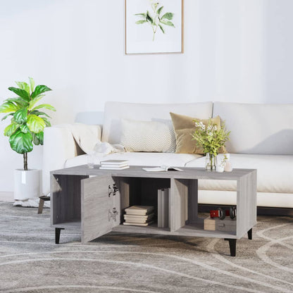 Tavolino da Salotto Grigio Sonoma 102x50x40cm Legno Multistrato | homemem39
