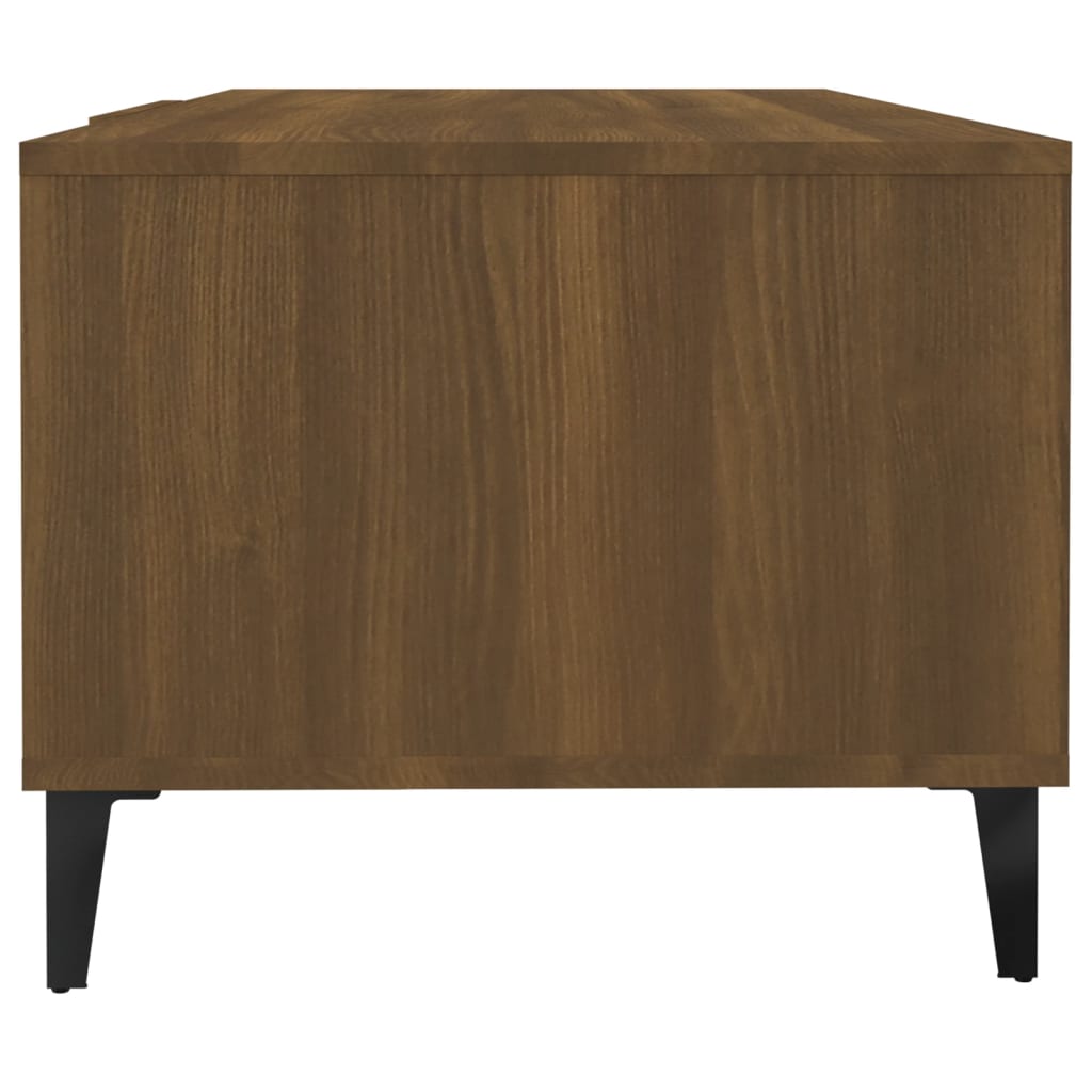 Tavolino da Caffè Rovere Marrone 102x50x40 cm Legno Multistrato | homemem39