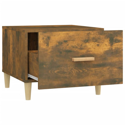 Tavolini Salotto 2 pz Rovere Fumo 50x50x40cm Legno Multistrato | homemem39
