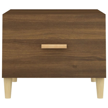 Tavolino da Salotto Rovere Marrone 50x50x40cm Legno Multistrato | homemem39