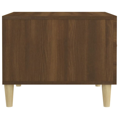 Tavolino da Salotto Rovere Marrone 50x50x40cm Legno Multistrato | homemem39