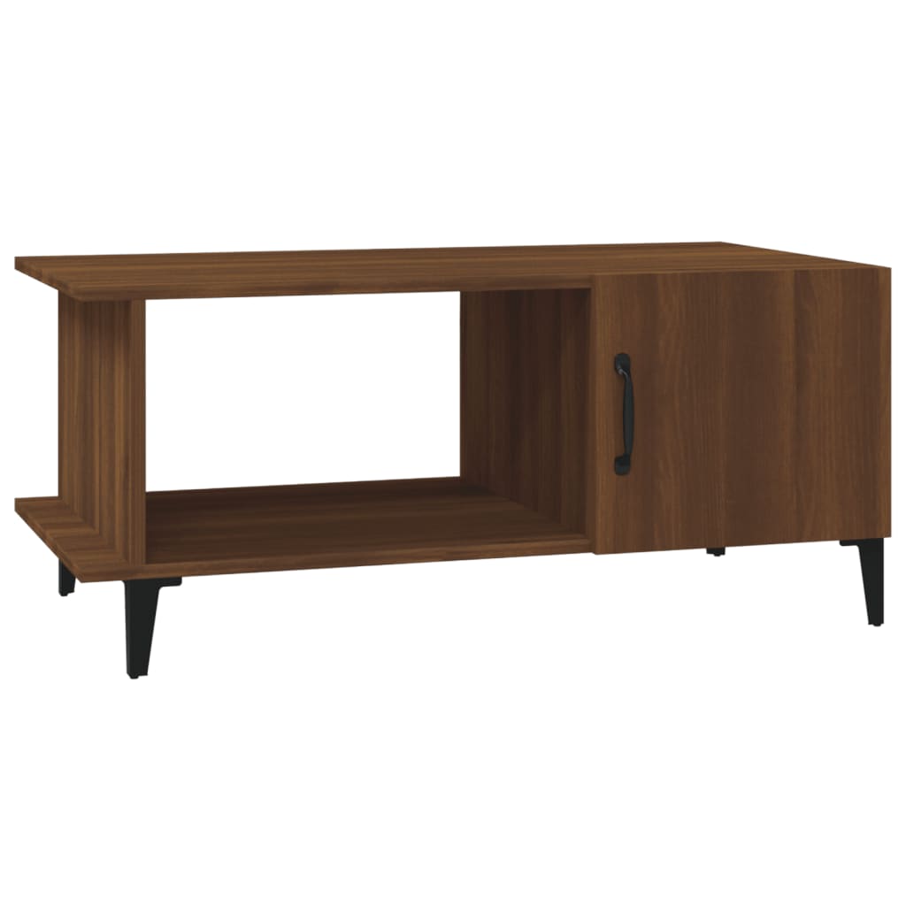 Tavolino da Salotto Rovere Marrone 90x50x40cm Legno Multistrato | homemem39