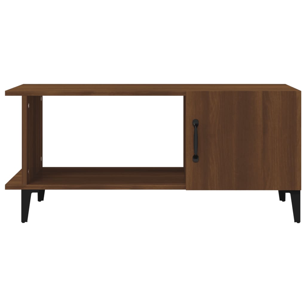 Tavolino da Salotto Rovere Marrone 90x50x40cm Legno Multistrato | homemem39