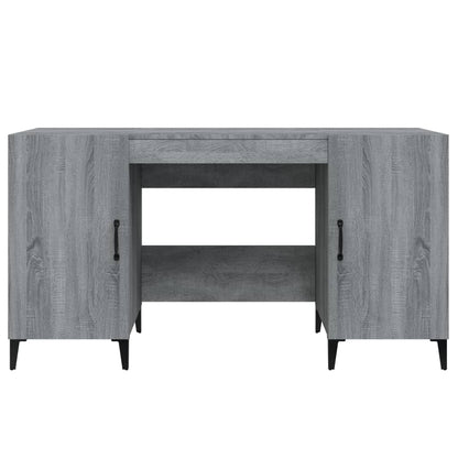 Scrivania Grigio Sonoma 140x50x75 cm in Legno Multistrato | homemem39