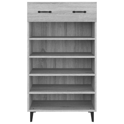 Scarpiera Grigio Sonoma 60x35x105 cm in Legno Multistrato - homemem39