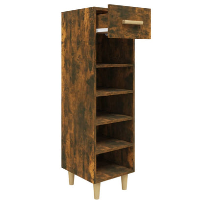 Scarpiera Rovere Fumo 30x35x105 cm in Legno Multistrato - homemem39