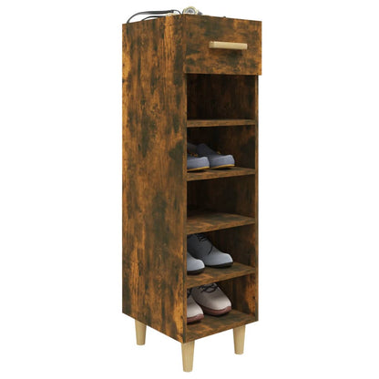 Scarpiera Rovere Fumo 30x35x105 cm in Legno Multistrato - homemem39