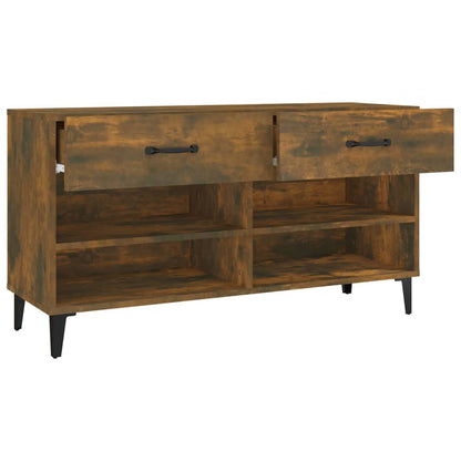 Scarpiera Rovere Fumo 102x35x55 cm in Legno Multistrato - homemem39