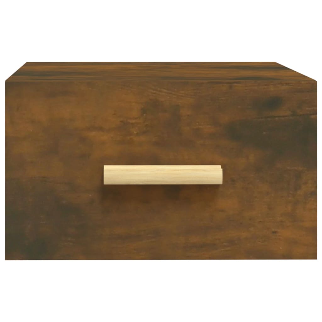 Comodini a Muro 2 pz Rovere Fumo 35x35x20 cm - homemem39