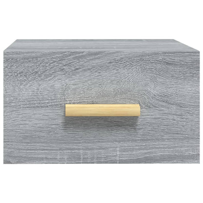 Comodini a Muro 2 pz Grigio Sonoma 35x35x20 cm - homemem39