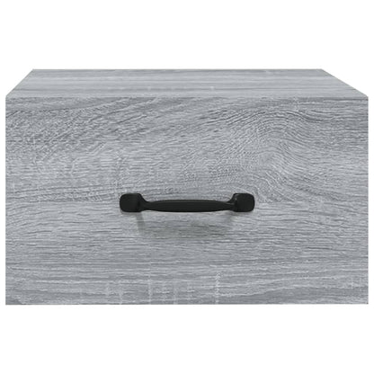Comodini a Muro 2 pz Grigio Sonoma 35x35x20 cm - homemem39