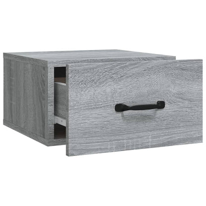 Comodini a Muro 2 pz Grigio Sonoma 35x35x20 cm - homemem39