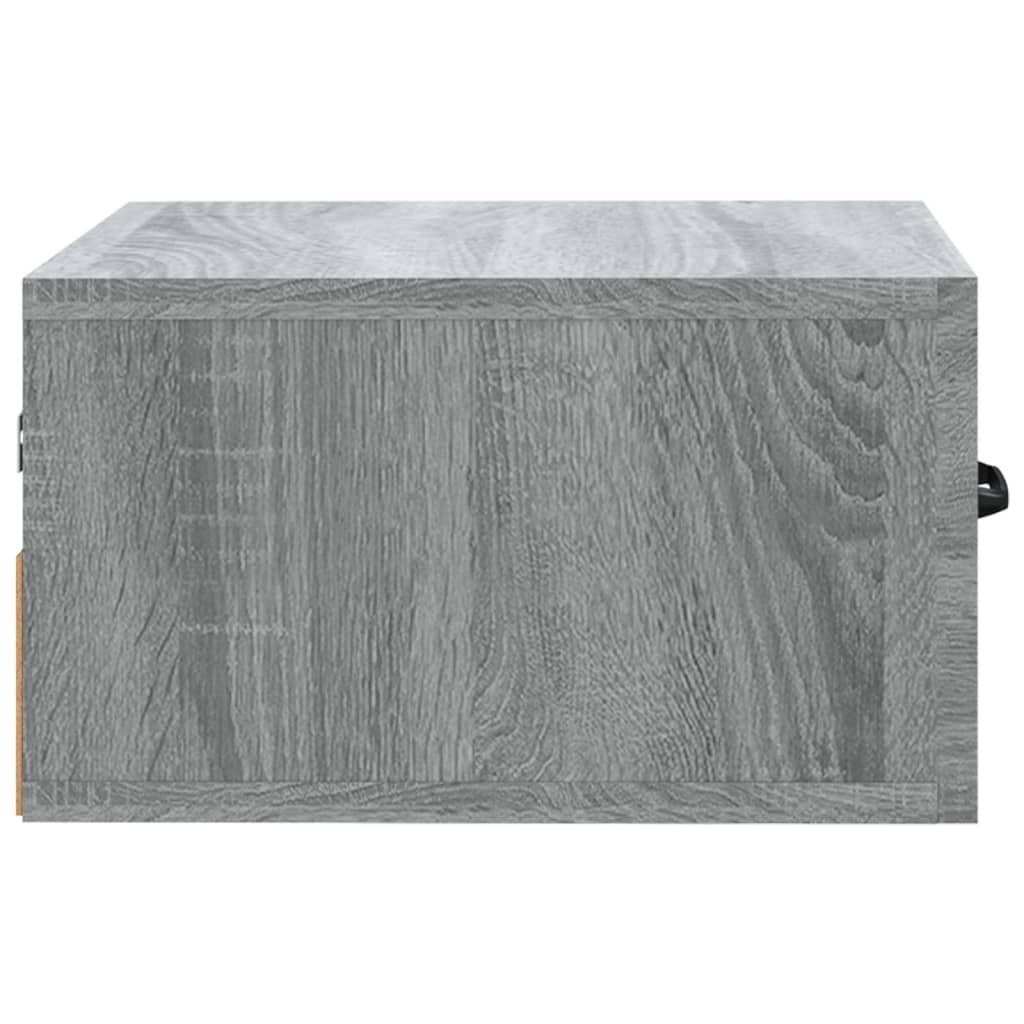 Comodini a Muro 2 pz Grigio Sonoma 35x35x20 cm - homemem39