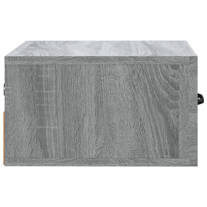 Comodini a Muro 2 pz Grigio Sonoma 35x35x20 cm - homemem39