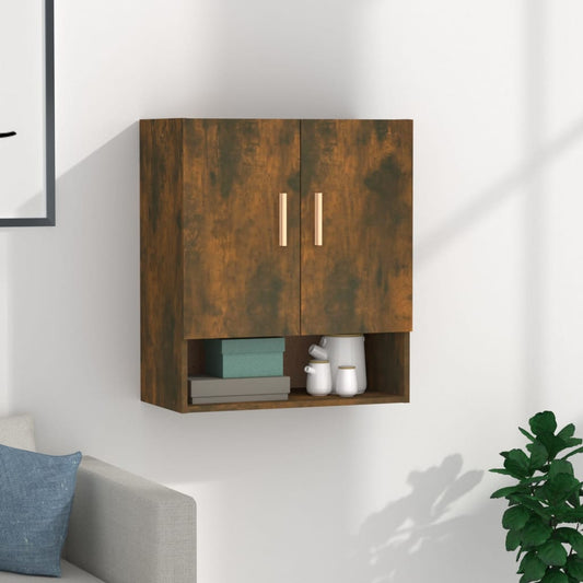 Armadietto a Muro Rovere Fumo 60x31x70 cm in Legno Multistrato - homemem39