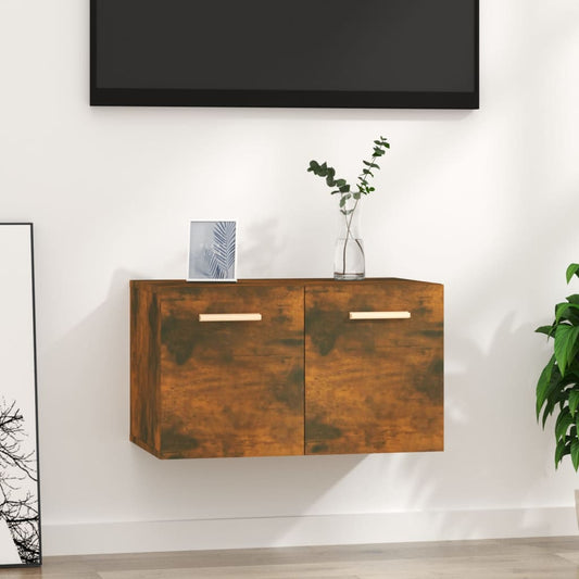 Mobile a Parete Rovere Fumo 60x36,5x35 cm in Legno Multistrato - homemem39
