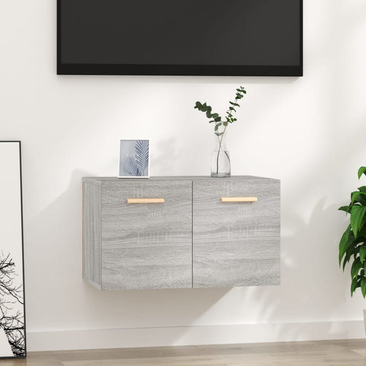 Mobile a Parete Grigio Sonoma 60x36,5x35cm in Legno Multistrato - homemem39