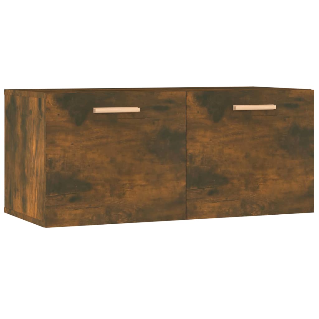 Mobile Parete Rovere Fumo 80x35x36,5 cm in Legno Multistrato | homemem39