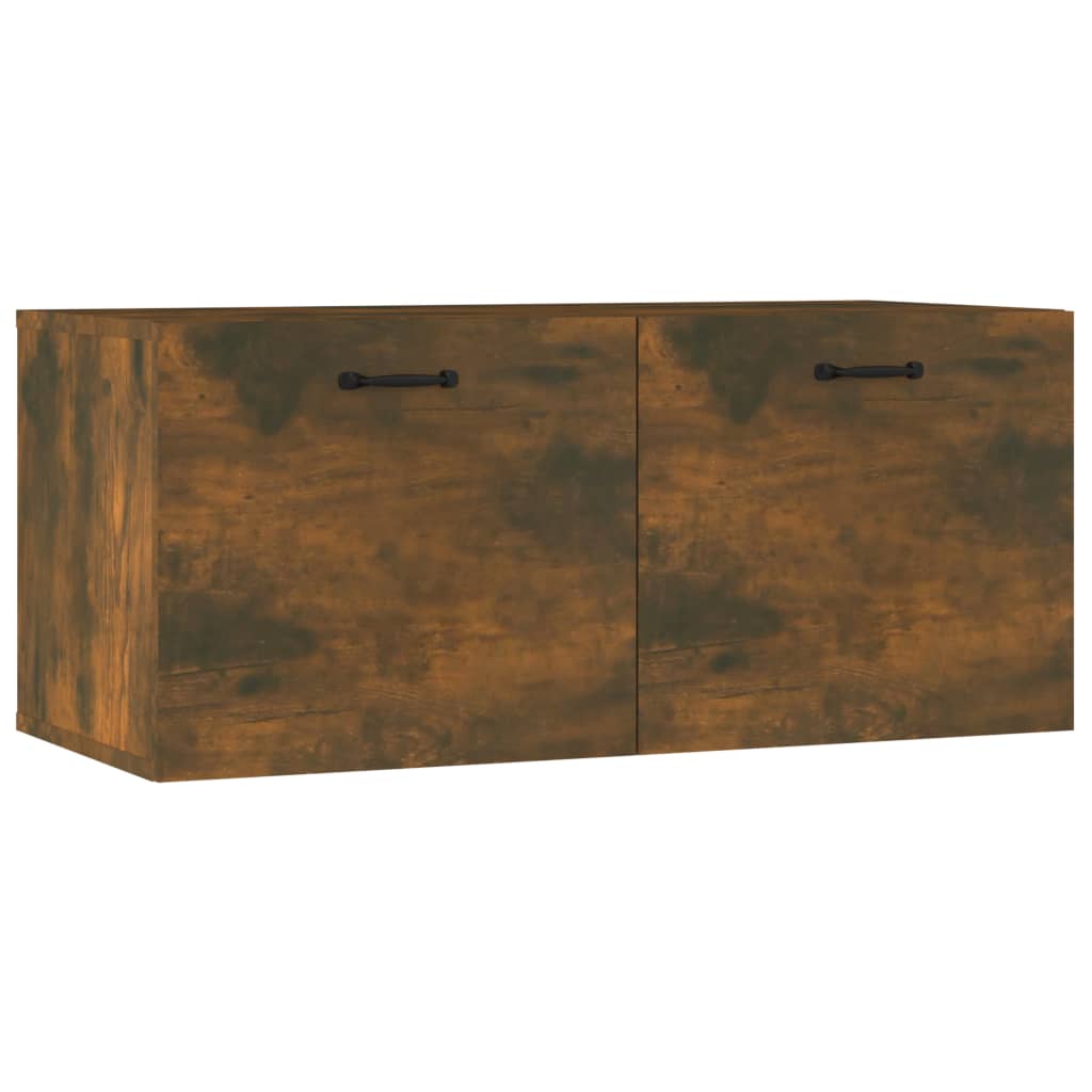 Mobile a Parete Rovere Fumo 80x36,5x35 cm in Legno Multistrato | homemem39