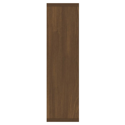 Mobile a Specchio con LED Rovere Marrone 76x15x55 cm - homemem39