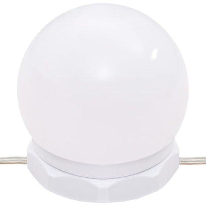 Mobile a Specchio con LED Rovere Fumo 60x31,5x62 cm - homemem39