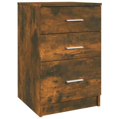 Comodino Rovere Fumo 40x40x63 cm in Legno Multistrato - homemem39