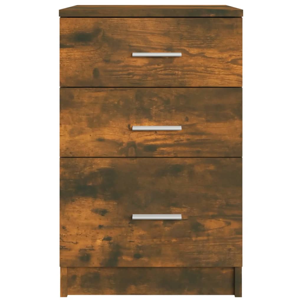 Comodino Rovere Fumo 40x40x63 cm in Legno Multistrato - homemem39
