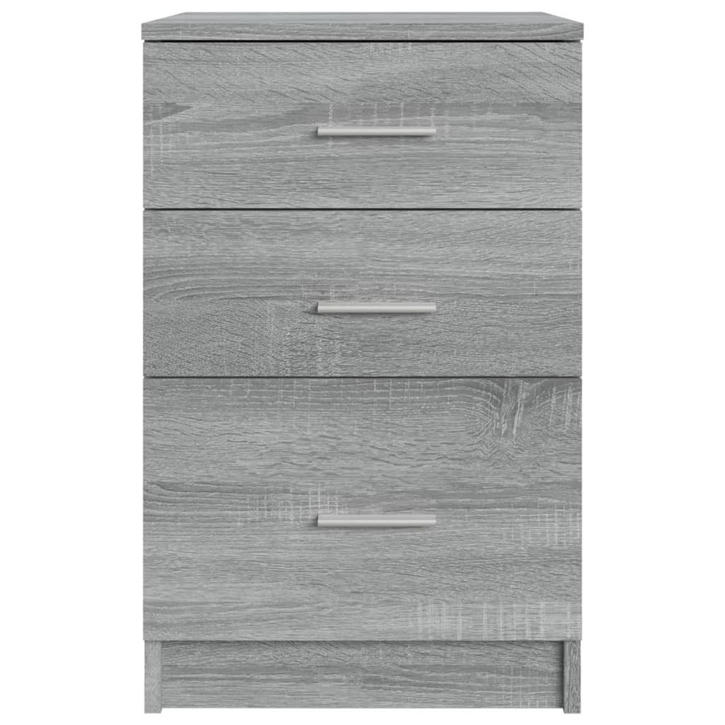 Comodino Grigio Sonoma 40x40x63 cm in Legno Multistrato - homemem39
