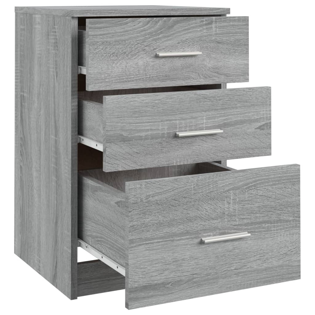 Comodino Grigio Sonoma 40x40x63 cm in Legno Multistrato - homemem39
