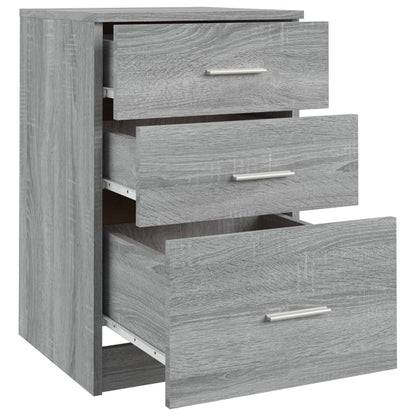 Comodino Grigio Sonoma 40x40x63 cm in Legno Multistrato - homemem39
