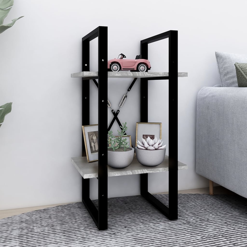 Libreria a 2 Ripiani Grigio Sonoma 40x30x70cm Legno Multistrato | homemem39