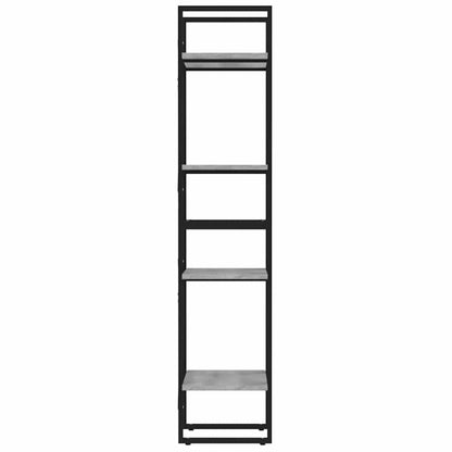 Libreria 4 Ripiani Grigio Sonoma 40x30x140 cm Legno Multistrato