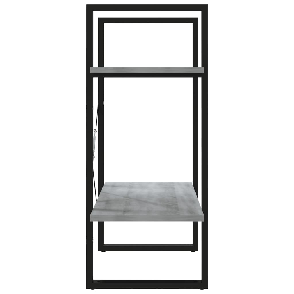 Libreria a 2 Ripiani Grigio Sonoma 60x30x70cm Legno Multistrato | homemem39