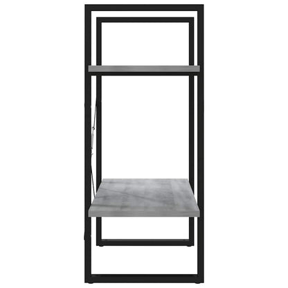 Libreria a 2 Ripiani Grigio Sonoma 60x30x70cm Legno Multistrato