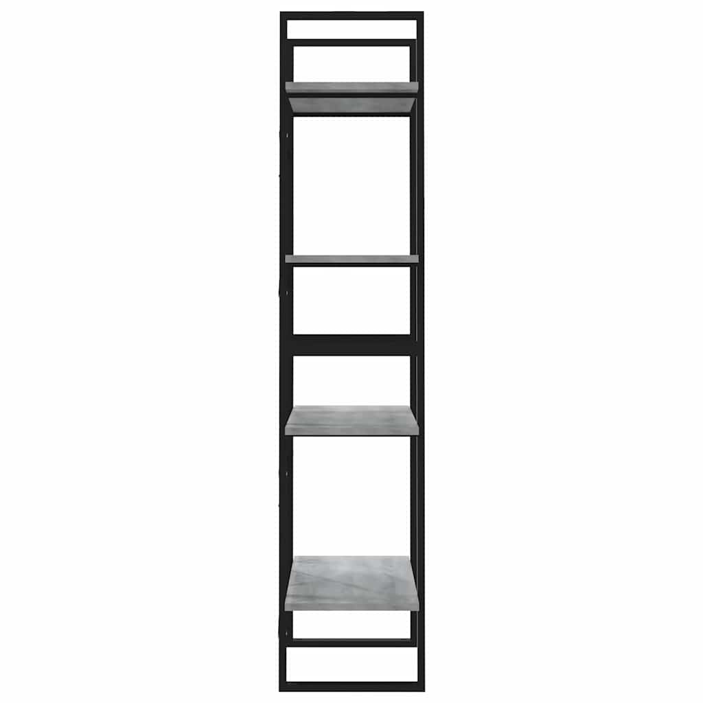Libreria 4 Ripiani Grigio Sonoma 60x30x140 cm Legno Multistrato