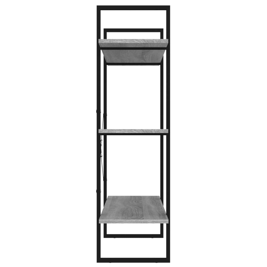 Libreria Grigio Sonoma 100x30x105 cm in Legno Multistrato