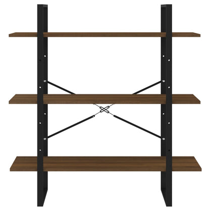 Libreria Rovere Marrone 100x30x105 cm in Legno Multistrato | homemem39