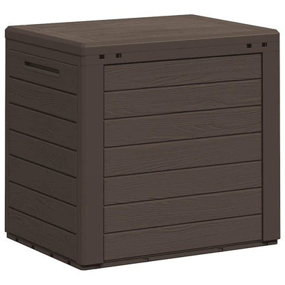 Baule da Giardino Marrone 58,5x46x55 cm in Polipropilene - homemem39