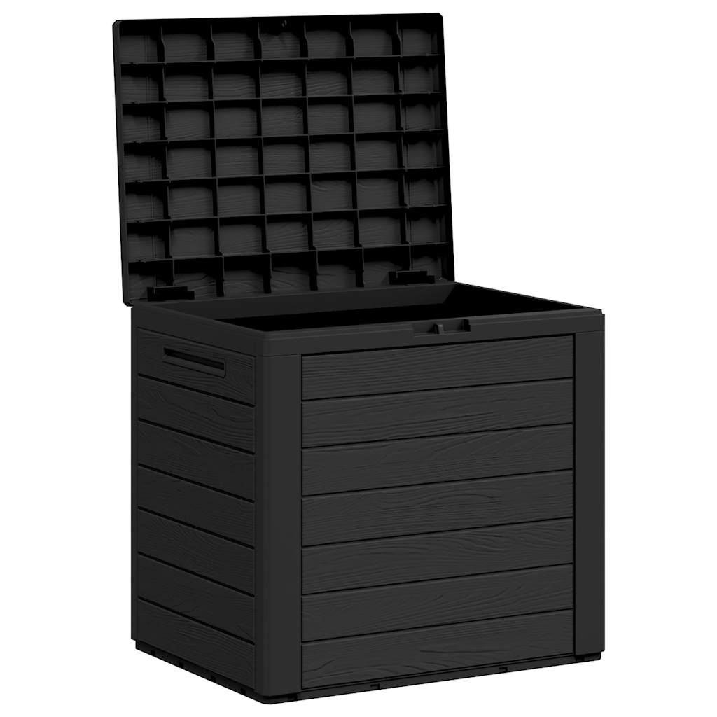 Baule da Giardino Antracite 58,5x46x55 cm in Polipropilene - homemem39
